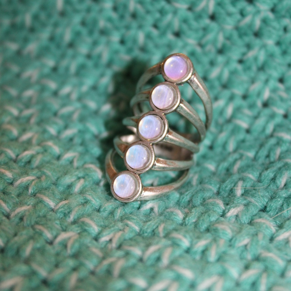 Opal + Silver Lucky Brand Ring NWOT